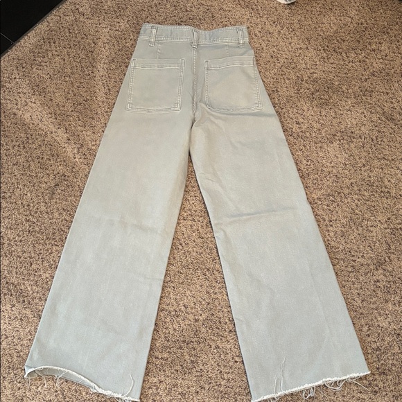 ZARA THE HIGH RISE MARINE STRAIGHT JEANS Size 4 - Picture 6 of 7